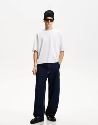 Camiseta cropped manga corta White