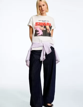 Camiseta de manga corta Sweat Charli xcx & Troye Sivan White