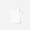 Camiseta de manga corta con cuello en V de algodón grueso Off white