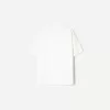 Camiseta de manga corta con cuello en V de algodón grueso Off white