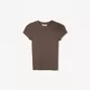 Camiseta de manga corta con cuello redondo Brown