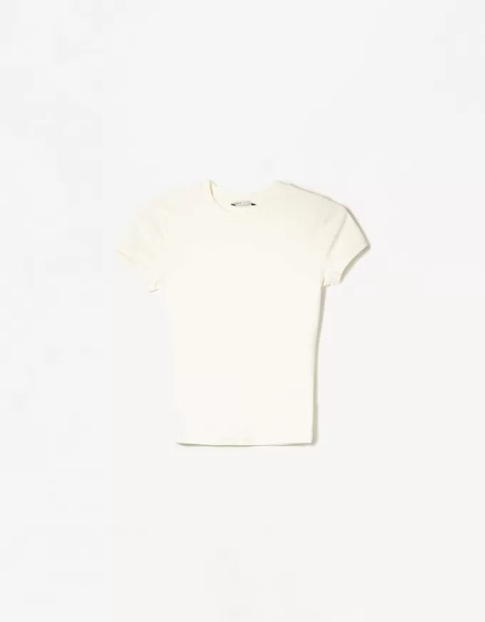 Camiseta de manga corta con cuello redondo Yellow Camiseta de manga corta con cuello redondo Yellow