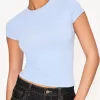 Camiseta de manga corta con cuello redondo Light blue Camiseta de manga corta con cuello redondo Light blue