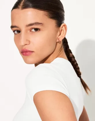 Camiseta de manga corta con cuello redondo Off white