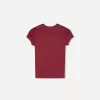 Camiseta de manga corta con cuello redondo Fuchsia Camiseta de manga corta con cuello redondo Fuchsia