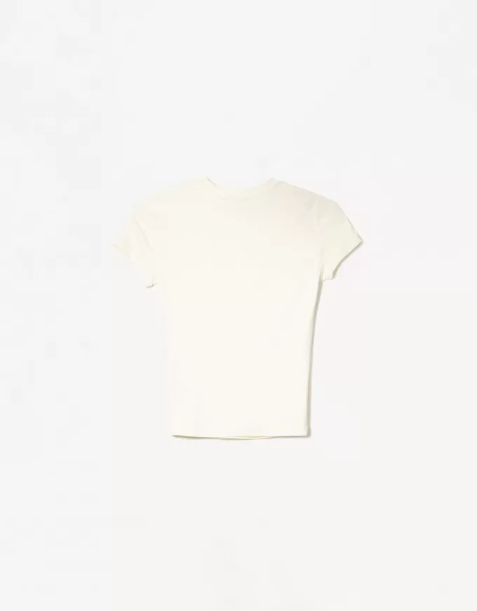 Camiseta de manga corta con cuello redondo Yellow Camiseta de manga corta con cuello redondo Yellow