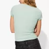 Camiseta de manga corta con cuello redondo Green Camiseta de manga corta con cuello redondo Green