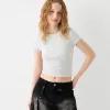 Camiseta de manga corta con cuello redondo Grey