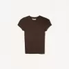 Camiseta de manga corta con cuello redondo Brown