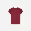 Camiseta de manga corta con cuello redondo Fuchsia