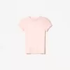 Camiseta de manga corta con cuello redondo Pink Camiseta de manga corta con cuello redondo Pink