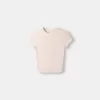 Camiseta de manga corta con cuello redondo Pink Camiseta de manga corta con cuello redondo Pink