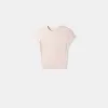 Camiseta de manga corta con cuello redondo Pink