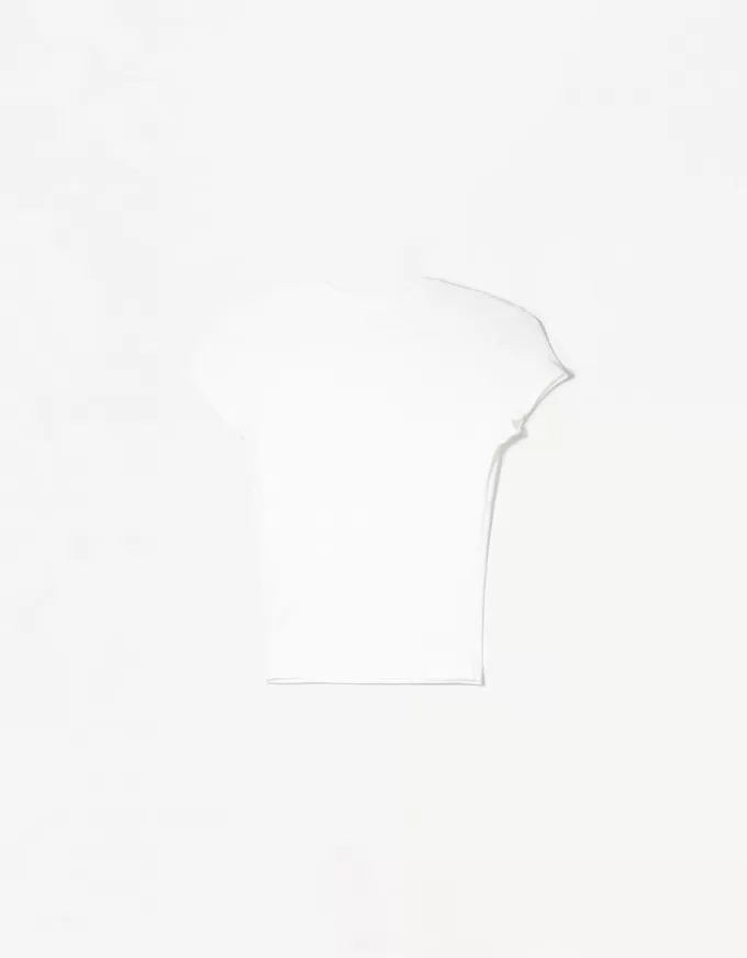 Camiseta de manga corta con cuello redondo Off white