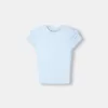 Camiseta de manga corta con cuello redondo Light blue