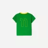Camiseta de manga corta con estampado en contraste Green