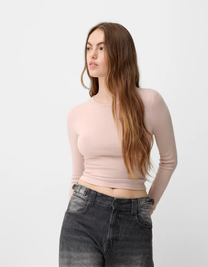 Camiseta de manga larga Pink
