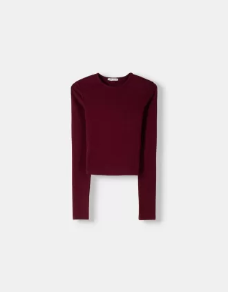 Camiseta de manga larga Burgundy