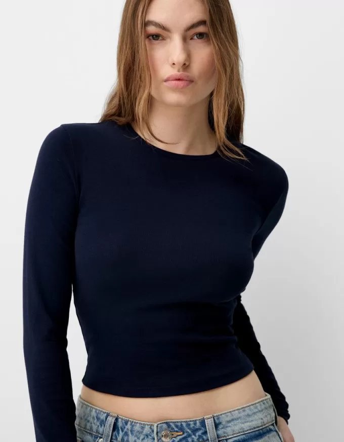 Camiseta de manga larga Navy