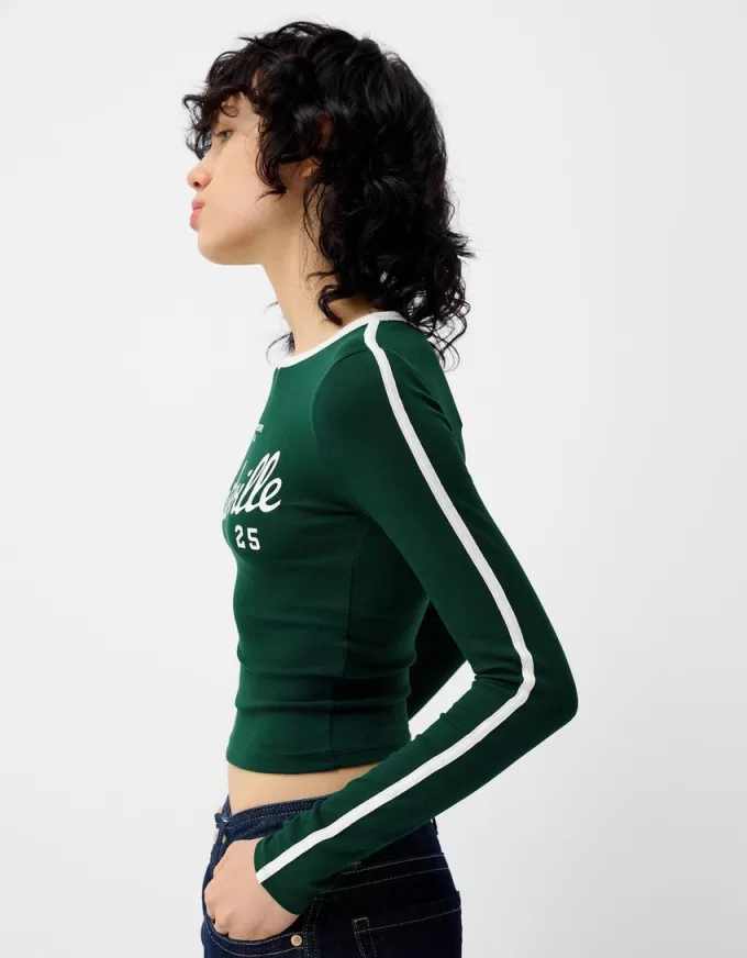 Camiseta de manga larga con estampado Green