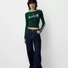 Camiseta de manga larga con estampado Green