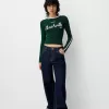 Camiseta de manga larga con estampado Green