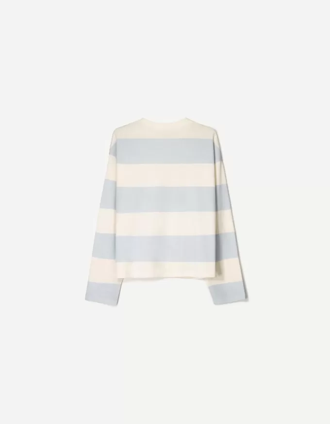 Camiseta de manga larga con estampado Off white