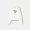 Camiseta de manga larga con estampado Off white