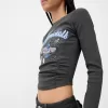 Camiseta de manga larga con estampado Cinnamoroll Grey