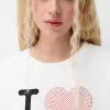 Camiseta de manga media I Love New York White