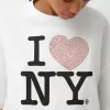 Camiseta de manga media I Love New York White