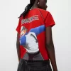 Camiseta deportiva Captain Tsubasa de manga corta Red