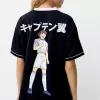 Camiseta deportiva Captain Tsubasa de manga corta Navy