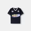 Camiseta deportiva Captain Tsubasa de manga corta Navy