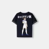 Camiseta deportiva Captain Tsubasa de manga corta Navy