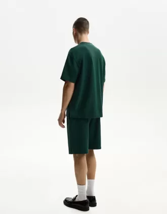 Camiseta felpa manga corta Green