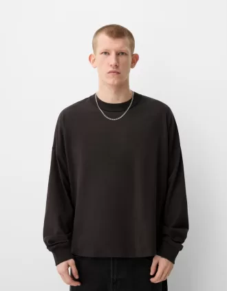 Camiseta gruesa de manga larga Dark grey