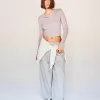 Camiseta henley de manga larga Grey