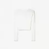 Camiseta henley de manga larga Off white Camiseta henley de manga larga Off white