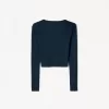 Camiseta henley de manga larga Navy