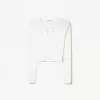 Camiseta henley de manga larga Off white