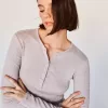 Camiseta henley de manga larga Grey