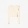 Camiseta henley de manga larga Beige