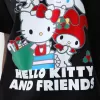 Camiseta manga corta Hello Kitty y sus amigos Black