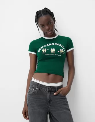 Camiseta manga corta Kerokeroderoppi Green