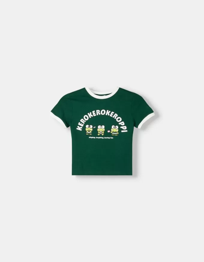 Camiseta manga corta Kerokeroderoppi Green