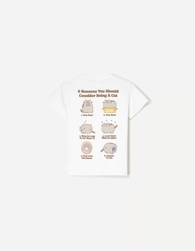 Camiseta manga corta Pusheen White Camiseta manga corta Pusheen White