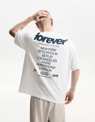 Camiseta manga corta con bordado White