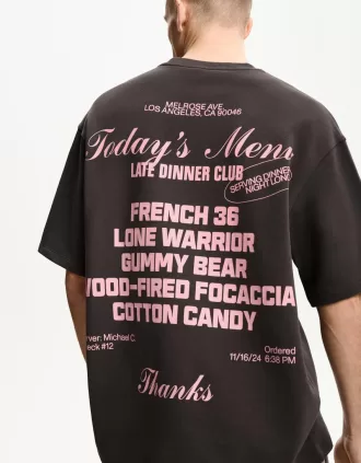 Camiseta manga corta con bordado Grey