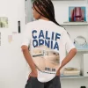 Camiseta manga corta con estampado White
